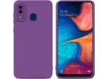 Cadorabo Cover Per Samsung Galaxy A20 / A30 / M10S Cover Protettiva In Tpu Viola Custodia In Silicone Custodia Per Cellulare