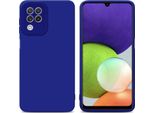 Cadorabo Cover Per Samsung Galaxy A22 4G Cover Protettiva In Silicone Tpu Blu Custodia Per Telefono Cellulare