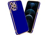 Cadorabo Custodia Per Apple Iphone 12 Pro Max Custodia Protettiva In Blu Custodia Del Telefono Cellulare Custodia Cover Case Tpu Camera Protection