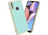 Cadorabo Custodia Protettiva Per Samsung Galaxy A10S / M01S Cover In Verde Custodia Del Telefono Cellulare Tpu Silicone Fotocamera Protezione Caso
