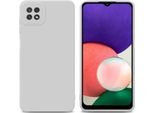 Cadorabo Cover Per Samsung Galaxy A22 5G Cover Protettiva In Silicone Tpu Bianco Custodia Per Telefono Cellulare