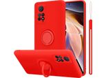 Cadorabo Custodia Per Xiaomi Redmi Note 11 Pro 4G / 5G Copertura Protettiva In Rosso Custodia Per Cellulare Custodia Tpu Cover