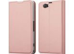 Cadorabo Custodia Per Cellulare Per Sony Xperia Z1 Compact Custodia Protettiva In Rosa Cover Etui Book Case Booklet