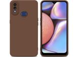 Cadorabo Cover Per Samsung Galaxy A10S / M01S Cover Protettiva In Tpu Marrone Custodia In Silicone Custodia Per Cellulare
