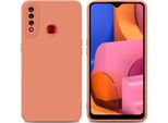 Cadorabo Cover Per Samsung Galaxy A20S Cover Protettiva In Silicone Tpu Arancione Custodia Per Telefono Cellulare