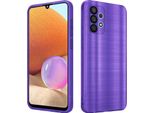 Cadorabo Cover Per Samsung Galaxy A32 5G Cover Protettiva In Viola Custodia Del Telefono Cellulare Tpu Custodia In Silicone Caso