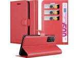 Cadorabo Cover Per Xiaomi Redmi Note 11 Pro 4G / 5G Cover Protettiva In Rosso Custodia Per Cellulare Cover Chiusura Magnetica