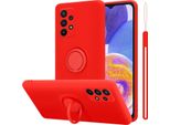 Cadorabo Cover Per Samsung Galaxy A23 4G Cover Protettiva In Rosso Custodia Del Telefono Cellulare Tpu Custodia Cover