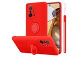Cadorabo Custodia Per Xiaomi 11T / 11T Pro Custodia Protettiva In Rosso Custodia Per Cellulare Tpu Custodia Cover