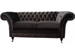 Divano Chesterfield In Tessuto A 2 Posti Imbottitura Di Design Divano In Tessuto