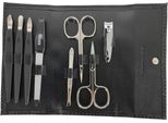 Set Per La Cura Delle Unghie 8 Pezzi In Vera Pelle | Manicure Pedicure | Solingen | Germany Nero