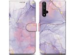 Cadorabo Custodia Protettiva Per Honor 20 / 20S / Huawei Nova 5T Cover Design Viola Custodia Per Cellulare Custodia Protettiva Custodia Magnetica