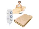 Coperta Elettrica, Coperta Per Sauna, Riscaldatore A Infrarossi, Panca Per Sauna, Coperta Riscaldante A 2 Zone - 180 X 220 Cm