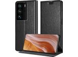 Cadorabo Custodia Per Zte Axon 40 Ultra Custodia Protettiva In Nero Custodia Per Cellulare Custodia Cover Chiusura Magnetica
