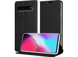 Cadorabo Custodia Per Cellulare Per Samsung Galaxy S10 5G Custodia Protettiva In Nero Cover Etui Book Case Booklet