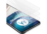 Cadorabo 3X Proteggi Schermo Blindato Per Motorola Moto G42 In Vetro Temperato Trasparente