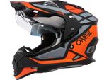 O´Neal Casco Sierra R Arancione/Nero/Grigio M (57/58 Cm)