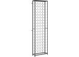Portabottiglie Per 95 Bottiglie Nero 54X18X200 Cm In Ferro Battuto