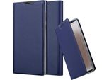 Cadorabo Custodia Per Cellulare Per Sony Xperia L1 Custodia Protettiva In Blu Cover Etui Book Case Booklet