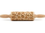 Folkroll Mattarello Motivo Pasqua, Junior, 23 Cm, Mattarello, Rullo Per Goffratura, Motivo, Rullo, Legno Di Faggio, 892592