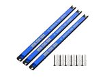 Intirilife Set Di 3 Strisce Magnetiche Per Utensili - Totale 45,5 X 2,3 X 1,3 Cm - Superficie Magnetica 40 X 1,8 Cm - Striscia Magnetica Portautensili Per La Foratura Supporto A Parete Incl. Materiale Di Montaggio Conservazione