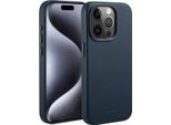 Custodia Per Iphone 15 Pro - Vera Pelle - Custodia Rigida/Cover Accezz - Blu Scuro