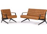 Suite Studio Marrone Chiaro Poltrona Biposto Ufficio 2+1
