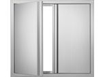 Vevor Porta Di Accesso Al Barbecue, 660 X 610 Mm, Doppia Porta Per Cucina Esterna, Porta A Incasso In Acciaio Inox, Porta Verticale A Parete Con Maniglie A Scomparsa, Per Isola Barbecue, Stazione Barbecue, Mobile Esterno