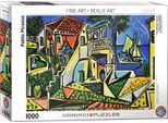 Puzzle Da 1000 Pezzi - Puzzle - Picasso - Paesaggio Mediterraneo + Cornice In Alluminio Per Puzzle Da 1000 Pezzi