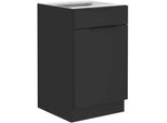 Mobiletto Inferiore Con Cassetto Saju - Larghezza 50 Cm, Nero