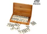 Doppio Set Di Sei Domino Gioco Di Intrattenimento Ricreativo Da Viaggio Giocattolo A Punti Neri Domino