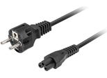 Cavo Di Alimentazione Lanberg Cee 7/7->IEC 320 C5 1,8M Vde Notebook (Mica) 1,8M Vde Dritto Nero
