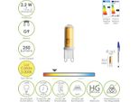 Lampadina A Led Con Filettatura G9. 2.2 Watt. Equivalente A 15 Watt. 250 Lumen. Luce Calda (3000º K.)