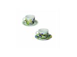 Tazzina Caffè Fiori Di Campo Set 2 Pezzi New Bone China