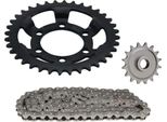 Set Di Catene 3 Pezzi Nero 16/36 Denti Per ZüNdapp Ks 75 Tipo 511 / Ks 50 Super Sl Tipo 516 / Ks 50 Sport Tipo 517-06L0