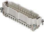 Cnem 24 Tx I.L.M.E. Ilme Cne Inserto A Pin (M) Senza Protezione Del Filo Connessione A Vite, 24 Pin+Pe 500V, 16A - 5 Pz