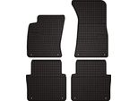 Tappetini Auto In Gomma Adatto Per Audi A8 D3 (2002-2009, Berlina Corta) Neri, Set 4 Pz, Con Fissaggi