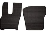 Tappetini Auto In Gomma Adatto Per Daf Xf (2022-, Camion - Versione Con Sedile Destro Pneumatico) Neri, Set 2 Pz, Con Fissaggi