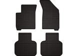 Tappetini Auto In Gomma Adatto Per Fiat Freemont (2011-2016, Crossover) Neri, Set 4 Pz, Con Fissaggi