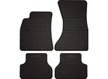 Tappetini Auto In Gomma Adatto Per Audi A4 B9 (2015-, Sportback, Berlina, Station Wagon, Avant, Allroad) Neri, Set 4 Pz, Con Fissaggi