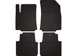 Tappetini Auto In Gomma Adatto Per Citroen C3 Aircross Ii (2017-, Crossover) Neri, Set 4 Pz, Con Fissaggi