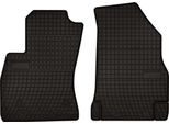 Tappetini Auto In Gomma Adatto Per Fiat Doblo Ii (2009-2020, 2 Posti) Neri, Set 2 Pz, Con Fissaggi