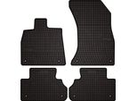 Tappetini Auto In Gomma Adatto Per Audi Q5 Ii Fy / F5 (2017-, Suv, Sportback, Coupe) Neri, Set 4 Pz, Con Fissaggi