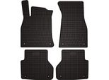 Tappetini Auto In Gomma Adatto Per Audi A6 C8 (2018-, Avant, Station Wagon, Berlina) Neri, Set 4 Pz, Con Fissaggi