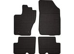 Tappetini Auto In Gomma Adatto Per Dacia Duster I (2014-2017, Suv - Po Faceliftingu) Neri, Set 4 Pz, Con Fissaggi