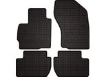 Tappetini Auto In Gomma Adatto Per Citroen C-Crosser (2007-2012, Crossover) Neri, Set 4 Pz, Con Fissaggi