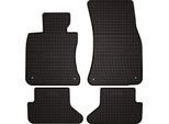 Tappetini Auto In Gomma Adatto Per Bmw 6 E64 (2003-2010, Cabrio) Neri, Set 4 Pz, Con Fissaggi