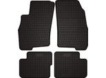 Tappetini Auto In Gomma Adatto Per Fiat Grande Punto (2005-2012, Hatchback) Neri, Set 4 Pz, Con Fissaggi