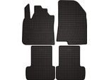 Tappetini Auto In Gomma Adatto Per Dacia Sandero Iii (2021-, Hatchback) Neri, Set 4 Pz, Con Fissaggi
