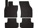 Tappetini Auto In Gomma Adatto Per Audi Q2 (2016-, Crossover) Neri, Set 4 Pz, Con Fissaggi